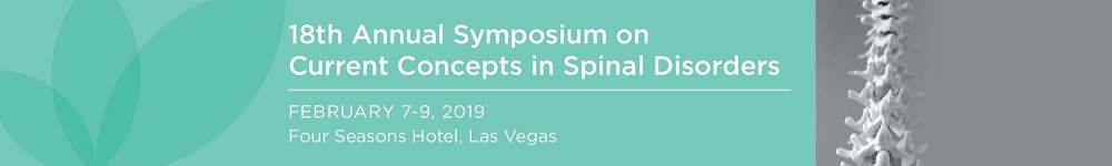 18th Annual Symposium on Current Concepts in Spinal Disorders Banner